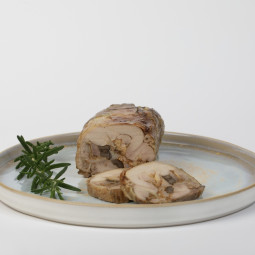 Paukštienos vyniotinis su grybais vakuume