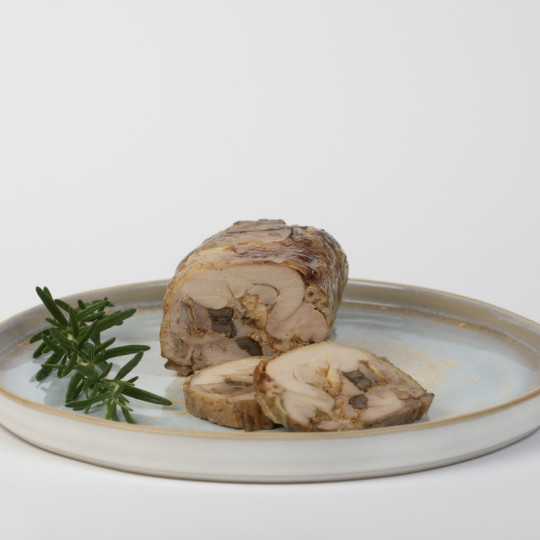 Paukštienos vyniotinis su grybais vakuume