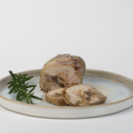 Paukštienos vyniotinis su grybais vakuume